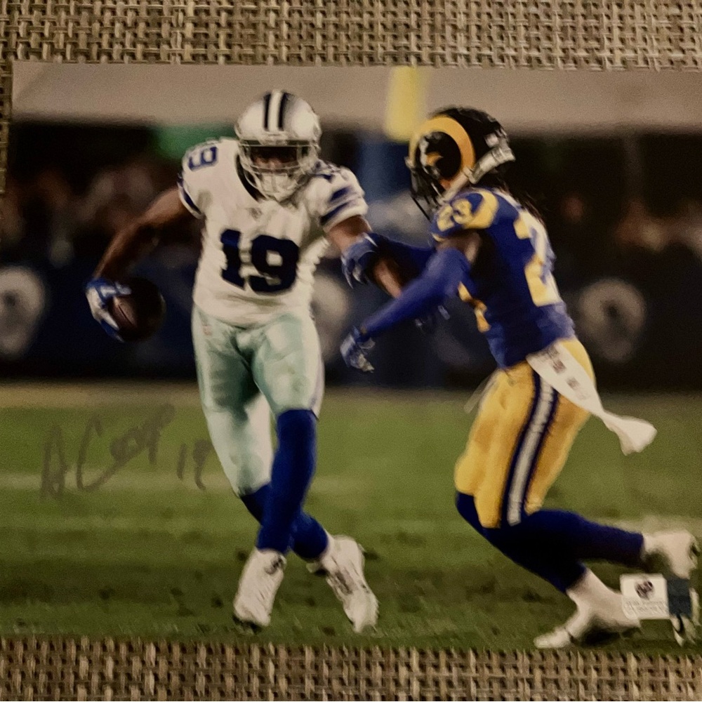 Amari Cooper Dallas Cowboys autograph 8x10 color photo COA included